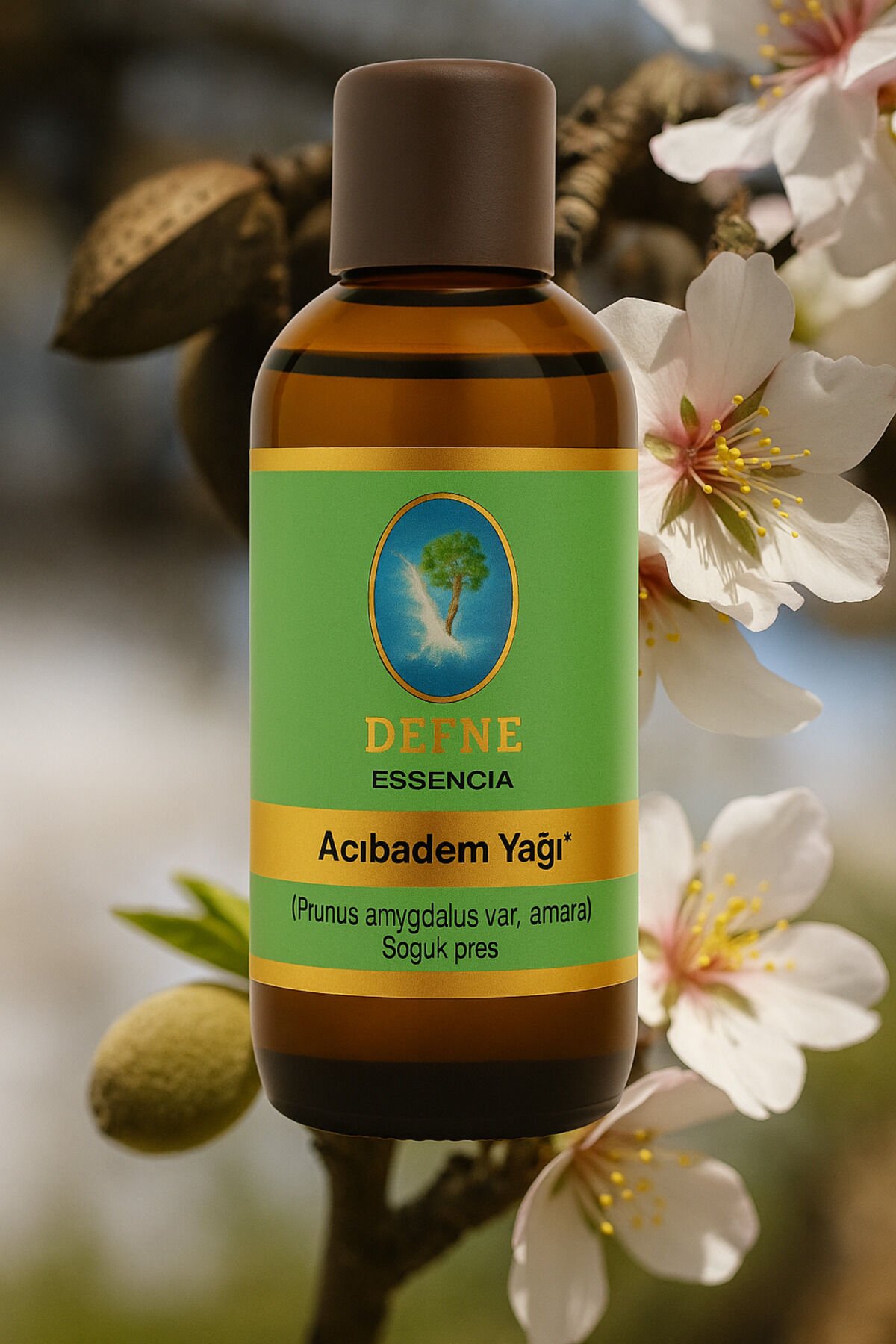 Acı Badem Yağı - Geleneksel %100 Saf Sabit Yağ